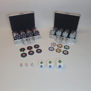 【Merlion Social Club】Mahjong Chips Set / High Roller $1K Base Per Player / 120pcs Chips / 14 grams Chips【Ship Out 24Hrs】