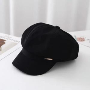 Womens Beret Hat Spring Summer 2025 New Korean Style Ins Large Head Size Small Face Octagonal Painter Boy Scout Cap