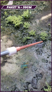 Paket Anti Petir 3/4" 30cm Lengkap Sok Isolator Teflon + Tiang Galvanise 60 cm Tinggal Pasang