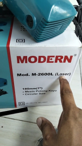 Circular Saw M2600L Serkel Mesin Potong Kayu Triplex Gypsum Modern M 2600 Laser 2 Pisau 24T 40T