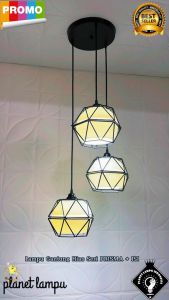Lampu Gantung Hias Modern Minimalis 3 in 1