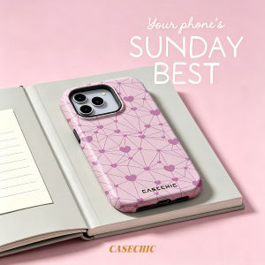 Potdemiel | Lavender Cream Stripe For Case For iPhone 17 16 15 14 Plus 13 Pro Max Shockproof Hard Cover CaseChic