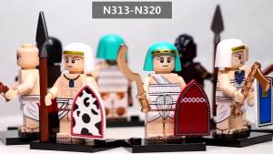 Ancient Egypt Nubian Pharaoh Soldiers Royal Guard Mini Figures