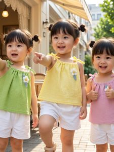 Cute Korean Style Suspender Set For Girls