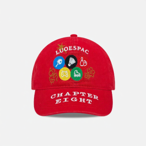 American Vintage Cartoon Letter Embroidery Baseball Cap