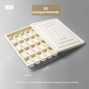 NUOXIAN | Eco-Friendly Biodegradable Cornstarch Dumpling Takeout Box