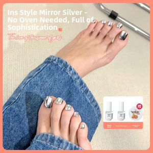 CHUBEISHI | Silver Long-lasting Quick-dry Nail Polish for Toenails
