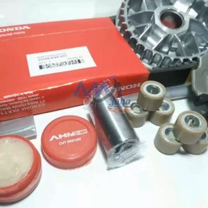 PAKET CVT Vanbelt Beat pop Beat esp Beat street Plus Roller K44 Rumah Roller Assy Set + Kipas Lawan