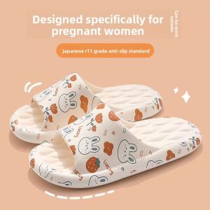 MONLEYTA | Anti-Slip Bathroom Slippers For Pregnant Women Indoor Home Use Odorless Silent EVA Slippers Comfortable Summer Home Sandals