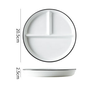 Multipurpose Ceramic Divided Dinner Plate