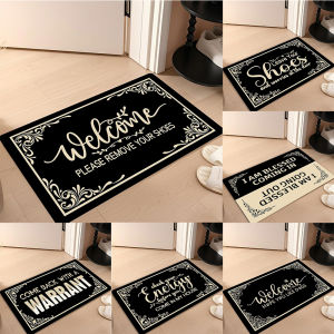 Welcome Please Remove Your Shoes Door Mat Funny Mat Cute Doormat Indoor Entrance with Non Slip