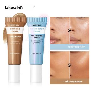 Bộ Dưỡng Da Bronze Brighten Drops Duo Travel Set - Kem Lót Nền Dưỡng Ẩm & Mềm Mại Dùng Được Cho Cả Nam Và Nữ Kiểm Soát Dầu Không Gây Nhờn Rít