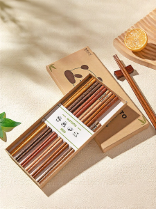 MODERN SWEETHOME | Antibacterial and Mildew-Resistant Chicken Wing Wood Chopsticks