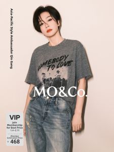 MO&Co. | Short Sleeve Loose Fit Retro Rock Printed T-Shirt