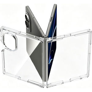 One Pieces Design Clear Case for Samsung Galaxy Z Fold 8 Ultra Case Z Fold 8 CaseSlim Thin Transparent Hard Acrylic Shockproof Protective Case for Z Fold 7 Case