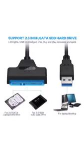 SATA to USB 3.0/2.0 Cable 6Gbps 2.5 Inch External HDD SSD Adapter SATA 3 22 Pin to USB 3.0 Sata III Cord for Hard Drive