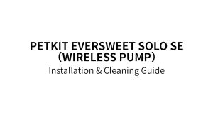 PETKIT Eversweet SOLO SE 1.8L Automatic Pet Water Fountain Smart Water Dispenser Cats