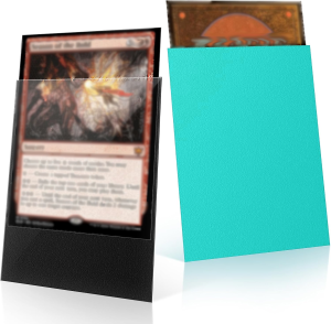 100 Pack Card Sleeves Matte Dual Trading Card Sleeves with Opaque Back & Smooth Shuffle Tear Resistant Card Protectors for TCG