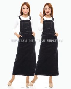 AKIRA DENIM PINAFORE SKIRT