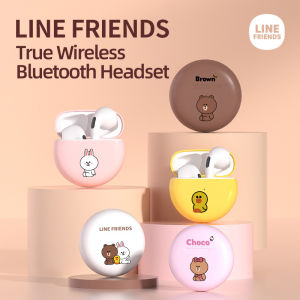 Line Friends LFT27 Cartoon Bluetooth Headset TWS Wireless headphone Bluetooth 5.3 Sport Noise Reduction Headphones smart Touch Contro