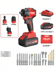 DELIXI | Máy Khoan Đa Đầu Sử Dụng Pin Lithium Không Chổi Than