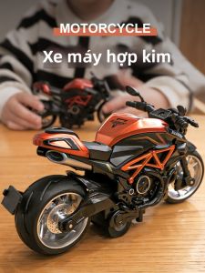 Simulated Alloy Motorcycle Model
