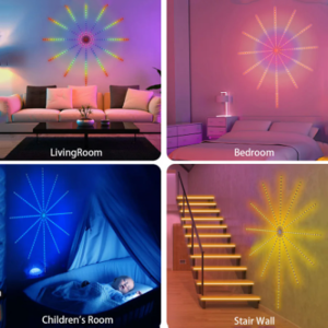 Led Strip USB Colorful Fireworks Light LED Decor RGBIC Atmosphere Light With Bluetooth Voice Control Timing Setting Bar Music R