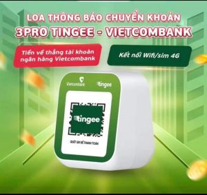 loa chuyển khoản bằng GIỌNG NÓI ngân hàng VIETCOMBANK dành cho chủ cửa hàng