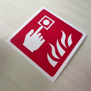 Fire Alarm. Sticker Signboard Sign Label Board. Call Point Button | Emergency Warning | Siren | Bell. Loceng Kebakaran