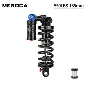 MEROCA | MEROCA RCT3 Bicycle Trunnion Mount Rear Shock 185/205mm Coil Spring Shock 550LBS MTB Soft Tail Bicycle Rear Shock Absorber
