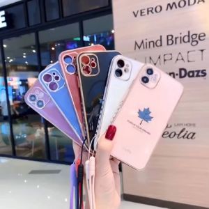 Casing Vivo V29 5G NFC Maple Tali Lanyard Silikon Soft Case Handphone