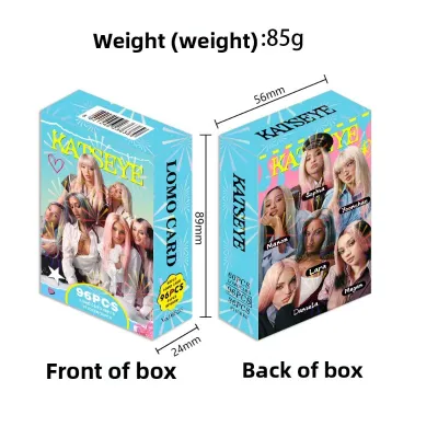 sell well96 katseye peripheral small cards star support photo cards double-sided color printing LOMO cards gift cards