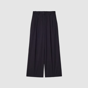 ICICLE | Cotton Plain Weave Straight Leg Trousers