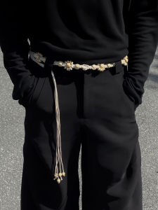 Rock Shell Belt American Retro Cleanfit Special-Interest Design Rock Screw Belt Mens and Womens Waist Chain Accessories