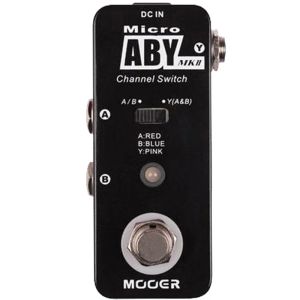 Mooer | MOOER ABY MKII Guitar Effect Pedal Mini Channel Switch Micro Effect True Bypass Pedal Micro Series Compact Guitar Accessories