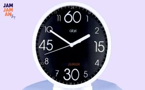 Jam Dinding Analog Dekorasi Kamar Minimalis BestSeller Alari AL7177 Murah Black Bagus