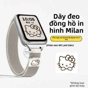 psnld | Dây Đeo Thay Thế Dễ Thương cho Xiaomi Mi Band Nữ Kiểu Mới Dây Milan Magnetic