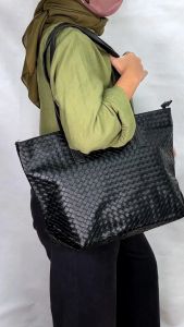 Peonia PNA YOSSY Tote Bag: Tas Besar Wanita Resleting & Stylish