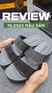 Dép quai ngang nam da bò MLDS03 | Anh Tho Leather