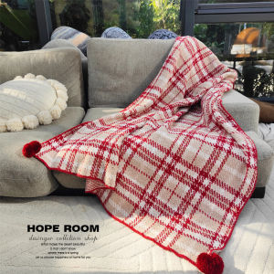 Nordic Style Half Velvet Plaid Blanket: Perfect for Fall & Winter