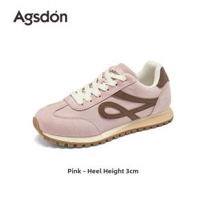 Agsdon | Pink Autumn Commuter-friendly Thick-soled Shoes