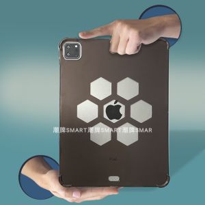 Applicable iPad Hollow Tablet Soft Case Air5 Heat Sinking Case 10.2-Inch Airbag Drop-Resistant Breathable Protective Soft Case 2022pro11 Apple Tablet Summer Heat Radiating Phone Shell Silicone Transparent and Creative