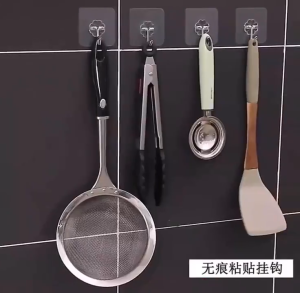 20ชิ้น ตะขอแขวนแบบใสไร้รอยต่อ - ตะขอแขวนผนังมหัศจรรย์ - ตะขอแขวนติดผนัง ยึดแน่น ไม่มีตะปู ตะขอสำหรับใช้ในครัว - ตะขอสำหรับห้องน้ำ กันน้ำ กันน้ำมัน ตะขอสำหรับติดด้วยตนเองที่ทนทาน