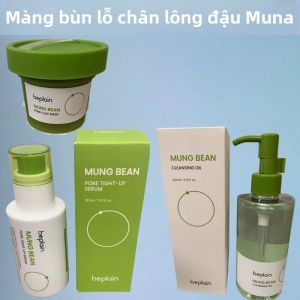 Serum Dưỡng Lỗ Chân Lông Đậu Xanh Beplain Mặt Nạ Đất Sét Tẩy Trang Nhẹ Nhàng Dầu Tẩy Trang Làm Sạch Tẩy Tế Bào Chết Cho Da Mặt Điều Trị Mụn Trứng Cá Chăm Sóc Da Nữ