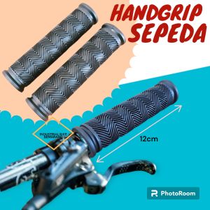 ( NYAMAN ) Hand Grip Sepeda Handgrip Sepeda MTB Motif Zig Zag Empuk Nyaman Karet Stang Handfat Hanfat