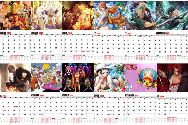 Premium Vector | Cute anime calendar 2023