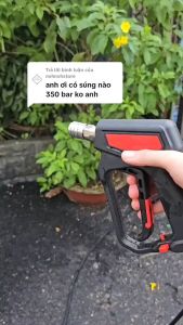 S.úng Rửa Xe Cao Cấp Lõi Bi Sứ Khớp Nối Nhanh 1/4 Tự Động Gài Tặng Béc Phun