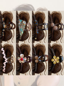 NING ZHOU | New High-End Acetate Flower Hair Clip Large