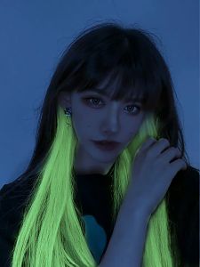 KeraSys  กิ๊บผมไฮไลท์ เรืองแสง ผมปลอมสีเรืองแสง ช่อไฮไลท์ กิ๊บไฮไลท์ ยาว55cm แบบกิ๊บ ติดง่าย เปลี่ยนสีได้ทุกวัน สีเยอะมาก พร้อมส่ง เทศกาลฤดูใบไม้ผลิ เทศกาลตรุษจีน ปีใหม่จีน ของขวัญ