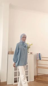 Naima Blouse Hadara by Haiqa - Atasan Wanita Polos Terbaru - Blouse